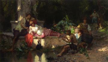 A Summer Idyll Artwork by Cesare Auguste Detti