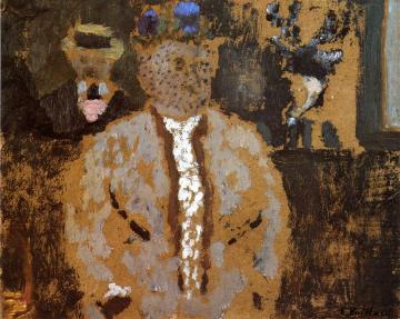 Woman with a Violet Artwork by Edouard Vuillard