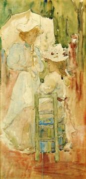 Two Women in a Park Artwork by Maurice Prendergast