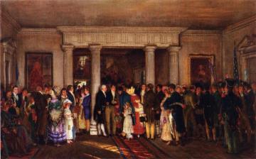 The Lafayette Reception Artwork by Edward Lamson Henry
