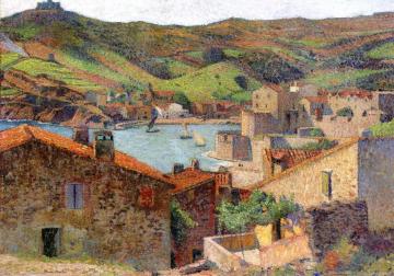 The Village At Port Collioure Artwork by Henri Martin