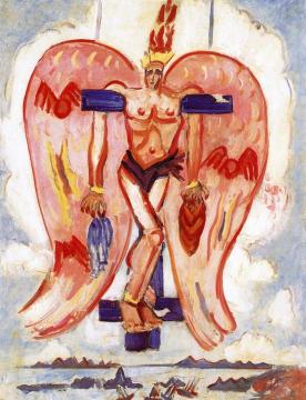 Abelard Ascending (A Fantasy) Artwork by Reginald Marsh