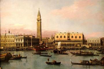 View of the Doge's Palace in Venice Artwork by Giovanni Antonio Canal