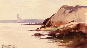 Sailing off Gloucester Coast Artwork by Sydney Mortimer Laurence