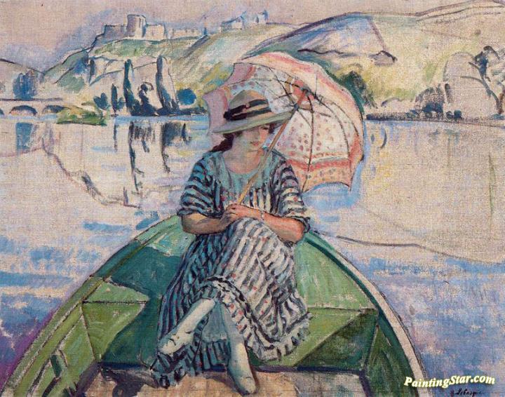 On the River Eau Artwork by Henri Lebasque