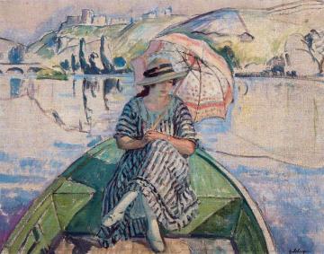 On the River Eau Artwork by Henri Lebasque