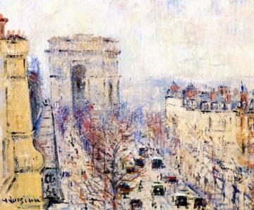 L'avenue De Wagram Artwork by Gustave Loiseau