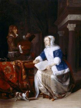 The Duet Artwork by Gabriel Metsu