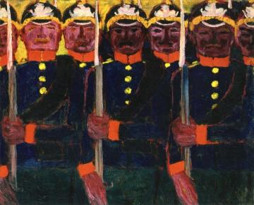 Soldiers Artwork by Emil Nolde