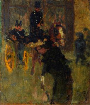 The Hansom Cab Artwork by Pierre Bonnard