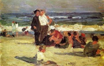 Beach Scene Artwork by Edward Potthast