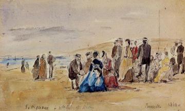 Trouville Artwork by Eugène-Louis Boudin