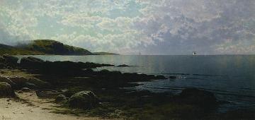 Seascape with Boat Artwork by Alfred Thompson Bricher