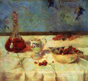 The White Tablecloth Artwork by Paul Gauguin