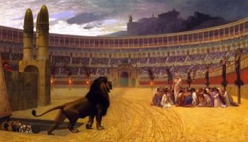 Last Prayers Of The Christian Martyrs Artwork by Jean Leon Gerome