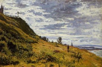 Taking a Walk on the Cliffs of Sainte-Adresse Artwork by Claude Oscar Monet