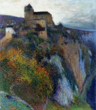 Saint-Cirq-Lapopie in Evening Artwork by Henri Martin