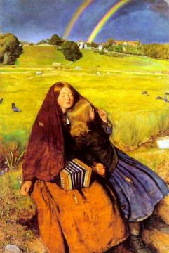 The Blind Girl Artwork by Sir John Everett Millais