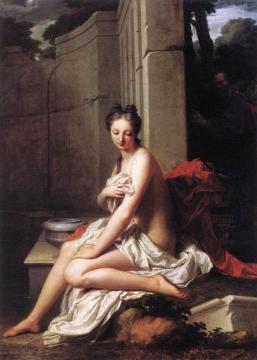 Susanna at the Bath Artwork by Jean-Baptiste Santerre