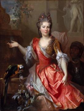 Portrait Of A Woman, Perhaps Madame Claude Lambert De Thorigny Artwork by Nicolas de Largillierre