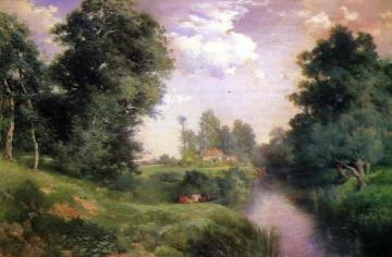 A Long Island River Artwork by Thomas Moran