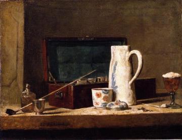 The Smoker's Case Artwork by Jean-Baptiste-Simeon Chardin