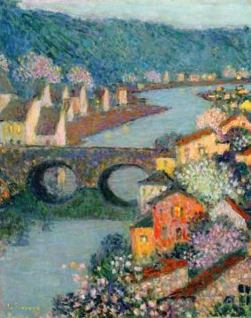 Houses on the River Artwork by Henri Le Sidaner