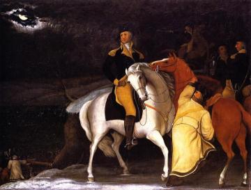 George Washington With His Army Crossing The Delaware Artwork by Edward Hicks
