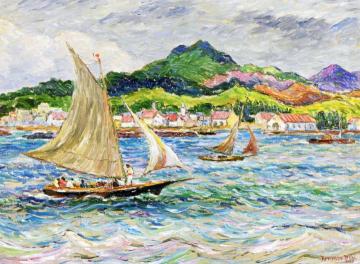 Sailing In The Caribbean Artwork by Reynolds Beal