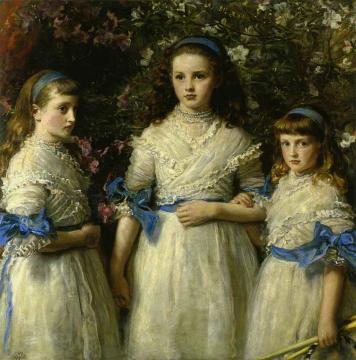 Sisters Artwork by Sir John Everett Millais