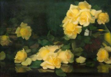Green and Yellow Roses Artwork by James Stuart Park