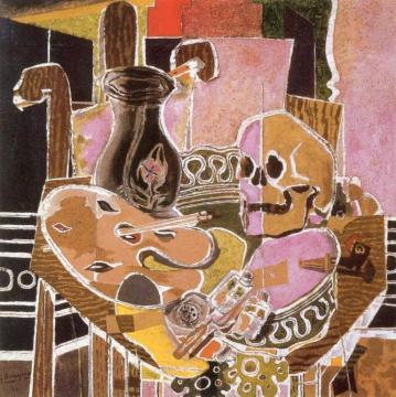 Studio With Skull Artwork by Georges Braque