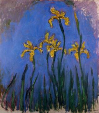 Yellow Irises Artwork by Claude Oscar Monet
