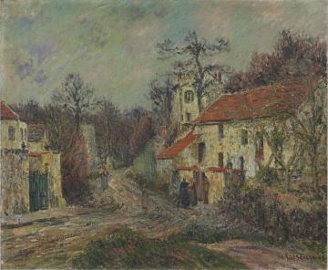 Winter in Chaponival Artwork by Gustave Loiseau