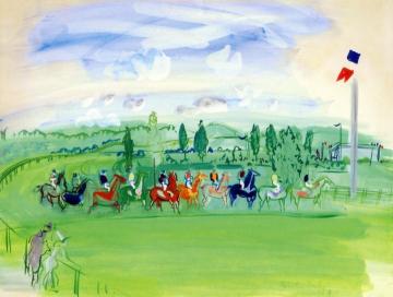 Race Course at Deauville Artwork by Raoul Dufy