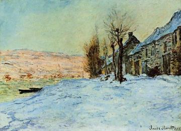 Lavacourt, Sun and Snow Artwork by Claude Oscar Monet
