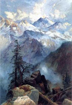 Summit of the Sierras Artwork by Thomas Moran
