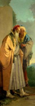 Two Men in Oriental Costume Artwork by Giovanni Battista Tiepolo