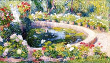 Bassin central de parc du Manoir de Marquayrol Artwork by Henri Martin