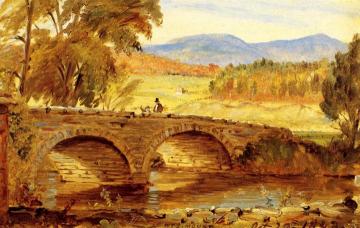 The Stone Bridge Artwork by William Sidney Mount