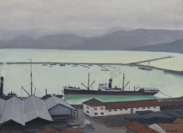 Freighters In Port Artwork by Albert Marquet
