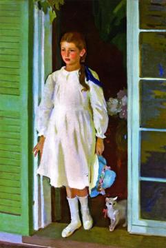 The Piaza Door Artwork by Charles S. Hopkinson