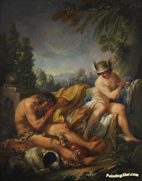 Mercury and Argus Artwork by Carle van Loo