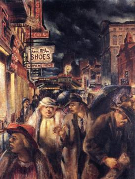 14th Street, 1927 Artwork by Reginald Marsh