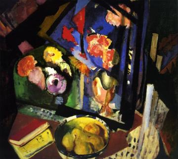 Fruit and Flowers Artwork by Arthur B. Carles