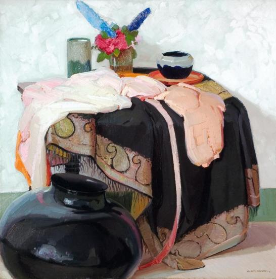 Pink And Black, 1918 Artwork by Victor Higgins