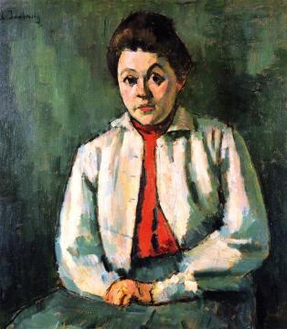 Helene in Red Waistcoat Artwork by Alexej Jawlensky