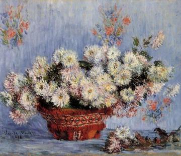 Chrysanthemums Artwork by Claude Oscar Monet