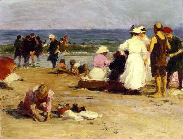 Bathers in the Surf Artwork by Edward Potthast