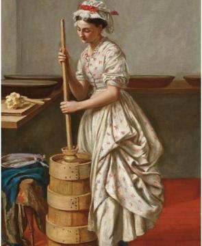 The butter churn Artwork by Valentine Cameron Prinsep